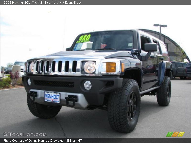 Midnight Blue Metallic / Ebony Black 2008 Hummer H3