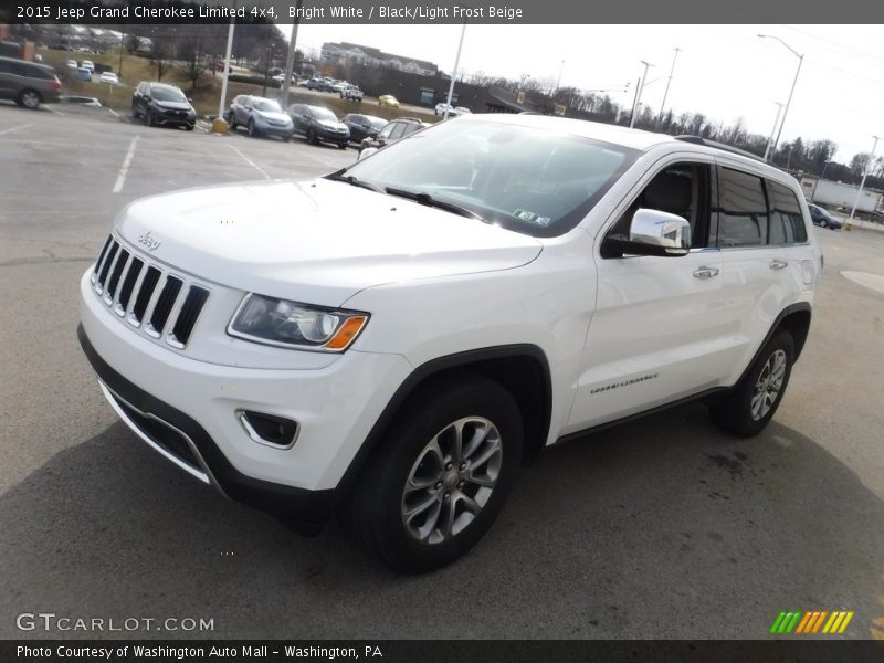 Bright White / Black/Light Frost Beige 2015 Jeep Grand Cherokee Limited 4x4