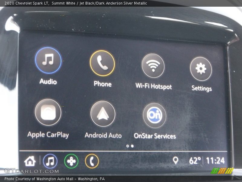 Summit White / Jet Black/Dark Anderson Silver Metallic 2020 Chevrolet Spark LT