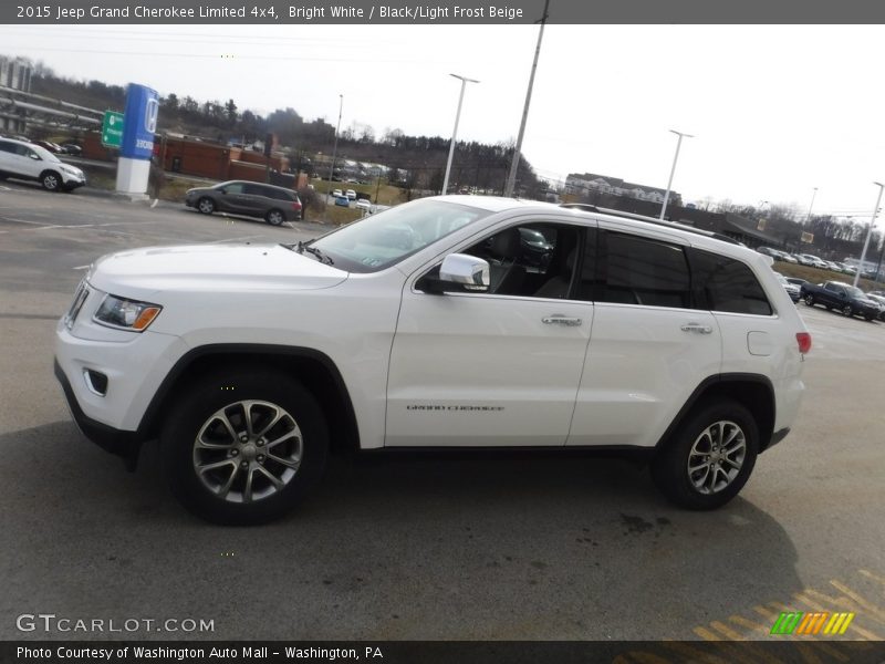 Bright White / Black/Light Frost Beige 2015 Jeep Grand Cherokee Limited 4x4