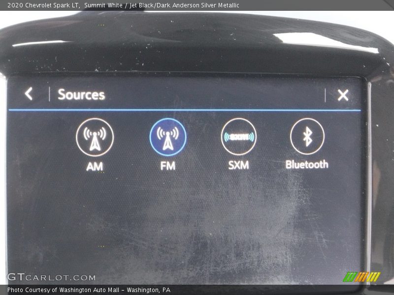 Summit White / Jet Black/Dark Anderson Silver Metallic 2020 Chevrolet Spark LT