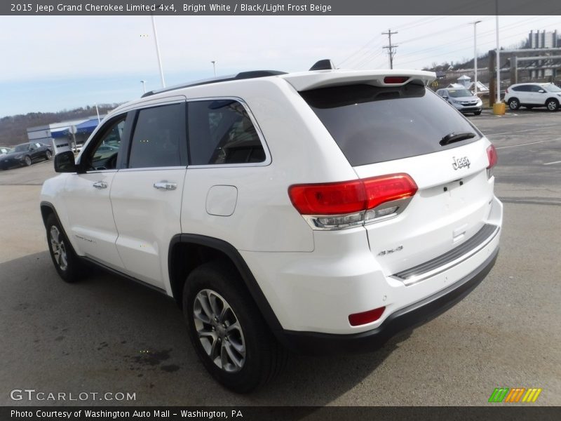 Bright White / Black/Light Frost Beige 2015 Jeep Grand Cherokee Limited 4x4