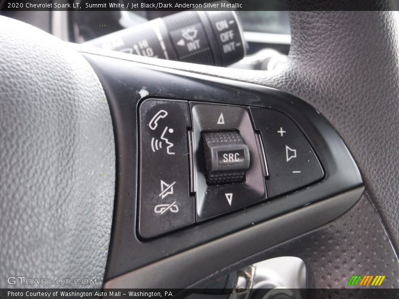 Summit White / Jet Black/Dark Anderson Silver Metallic 2020 Chevrolet Spark LT