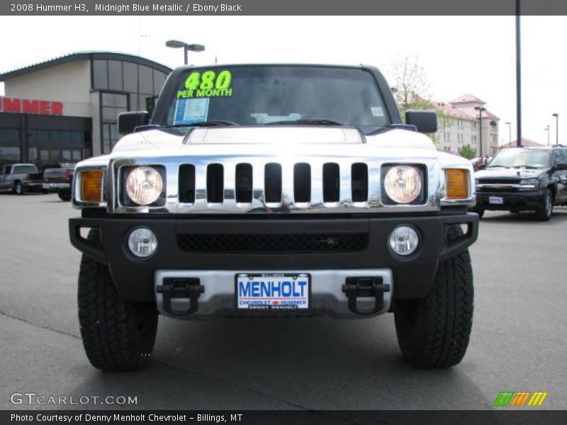 Midnight Blue Metallic / Ebony Black 2008 Hummer H3