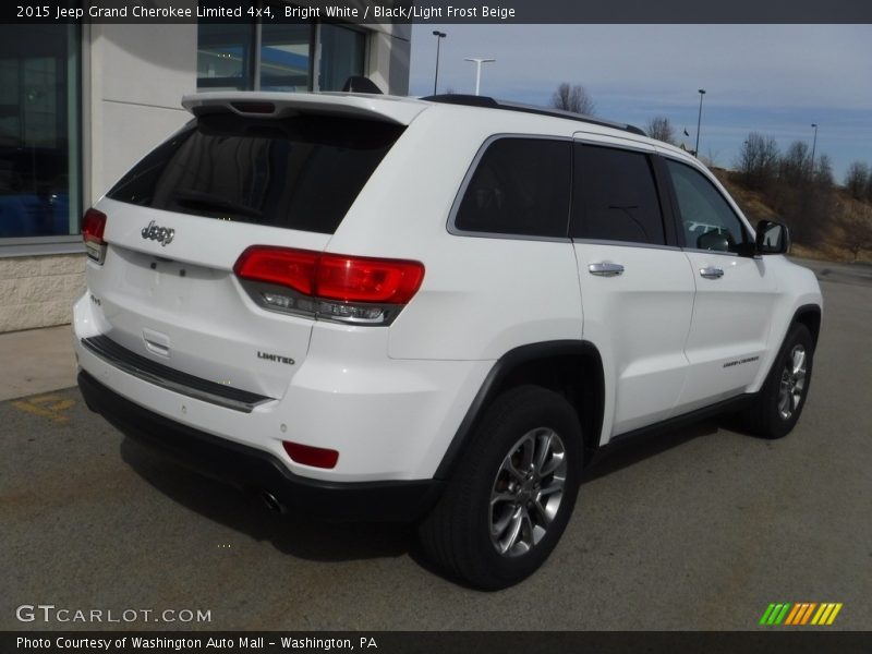 Bright White / Black/Light Frost Beige 2015 Jeep Grand Cherokee Limited 4x4