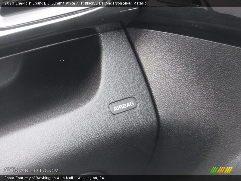 Summit White / Jet Black/Dark Anderson Silver Metallic 2020 Chevrolet Spark LT
