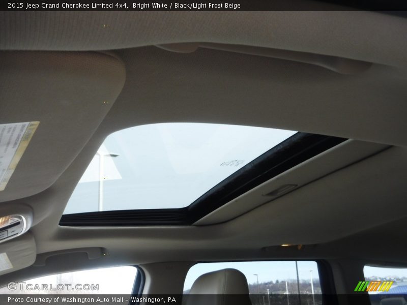 Bright White / Black/Light Frost Beige 2015 Jeep Grand Cherokee Limited 4x4