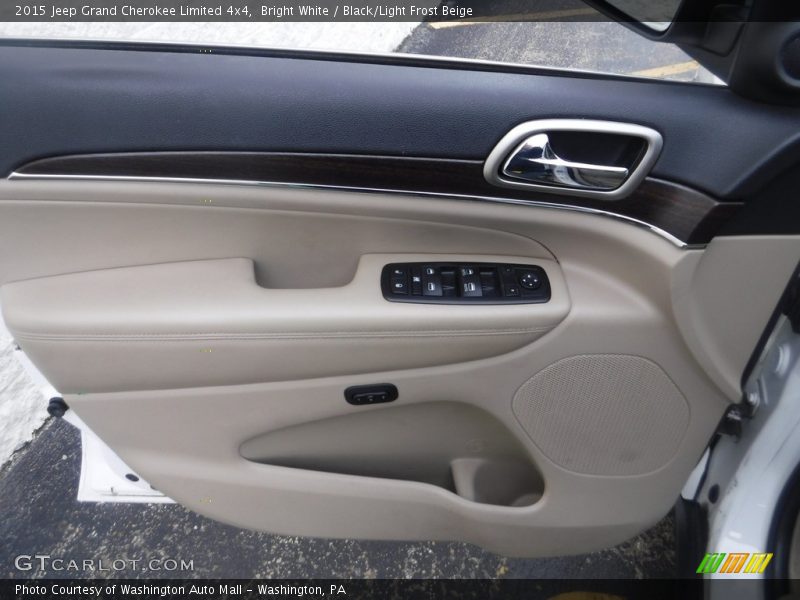 Bright White / Black/Light Frost Beige 2015 Jeep Grand Cherokee Limited 4x4