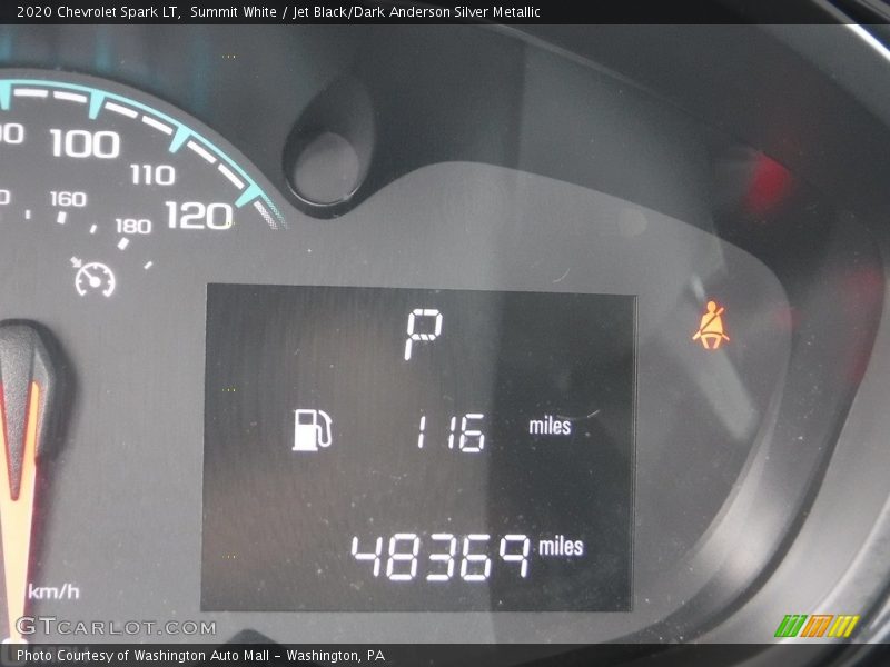 Summit White / Jet Black/Dark Anderson Silver Metallic 2020 Chevrolet Spark LT