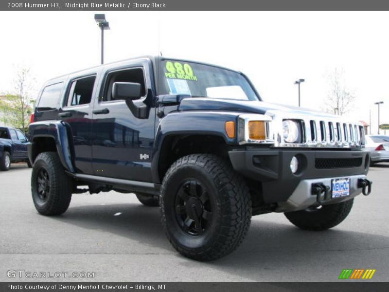 Midnight Blue Metallic / Ebony Black 2008 Hummer H3