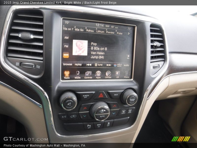 Bright White / Black/Light Frost Beige 2015 Jeep Grand Cherokee Limited 4x4