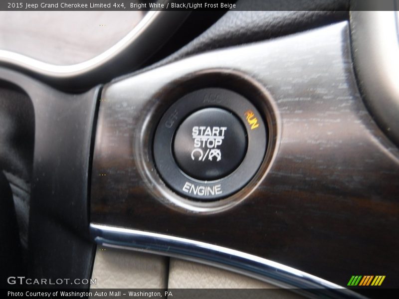 Bright White / Black/Light Frost Beige 2015 Jeep Grand Cherokee Limited 4x4