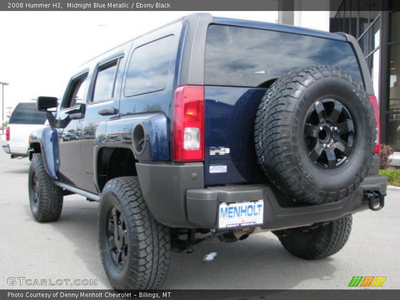 Midnight Blue Metallic / Ebony Black 2008 Hummer H3