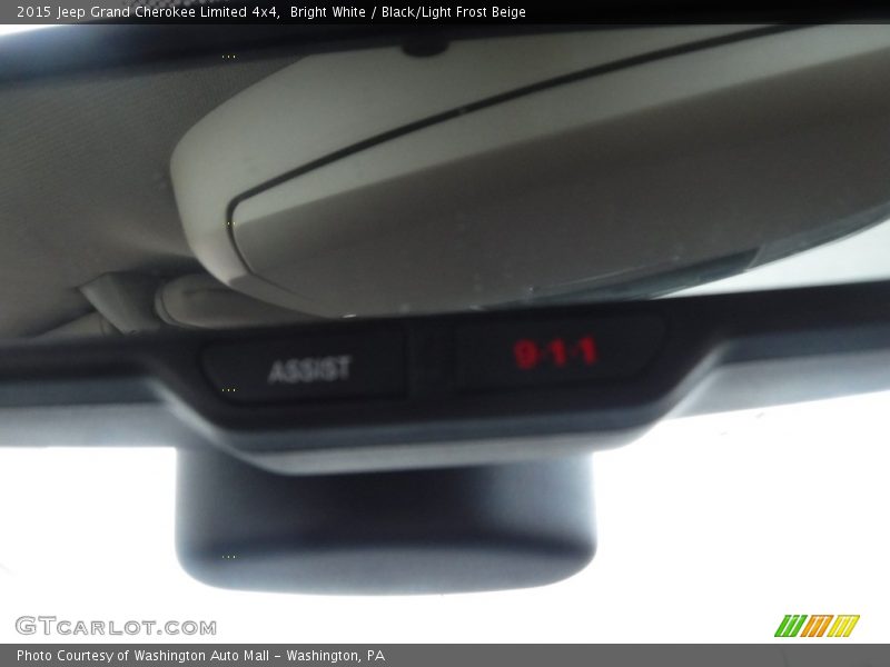 Bright White / Black/Light Frost Beige 2015 Jeep Grand Cherokee Limited 4x4