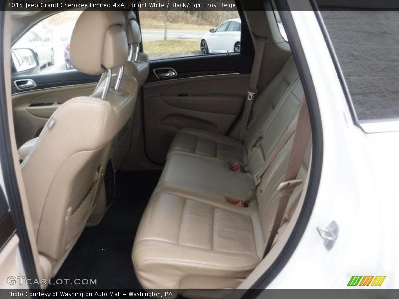 Bright White / Black/Light Frost Beige 2015 Jeep Grand Cherokee Limited 4x4