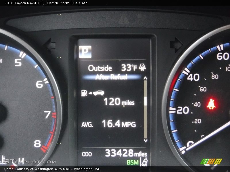 Electric Storm Blue / Ash 2018 Toyota RAV4 XLE