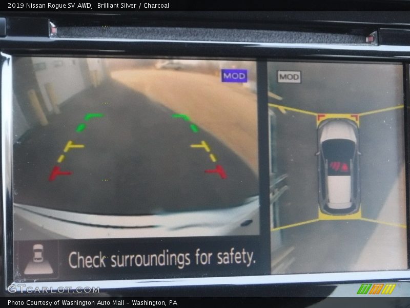 Brilliant Silver / Charcoal 2019 Nissan Rogue SV AWD