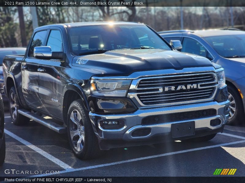 Diamond Black Crystal Pearl / Black 2021 Ram 1500 Laramie Crew Cab 4x4