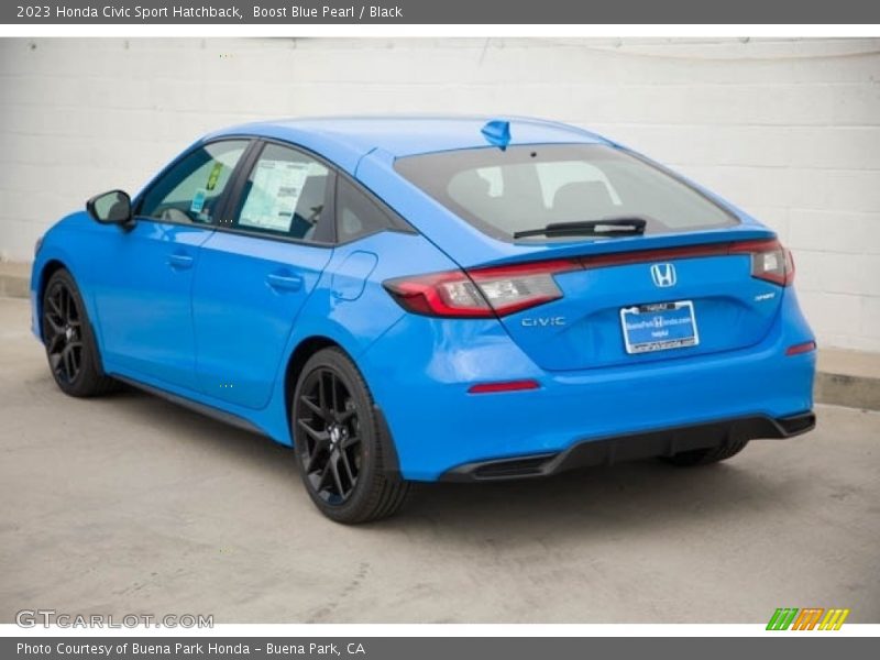 Boost Blue Pearl / Black 2023 Honda Civic Sport Hatchback