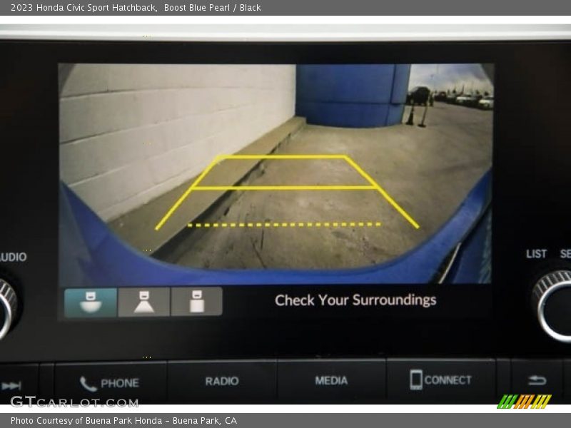 Boost Blue Pearl / Black 2023 Honda Civic Sport Hatchback