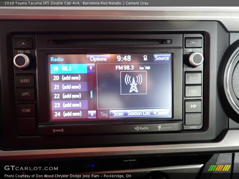 Barcelona Red Metallic / Cement Gray 2018 Toyota Tacoma SR5 Double Cab 4x4