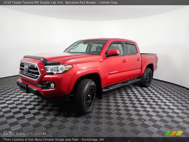 Barcelona Red Metallic / Cement Gray 2018 Toyota Tacoma SR5 Double Cab 4x4