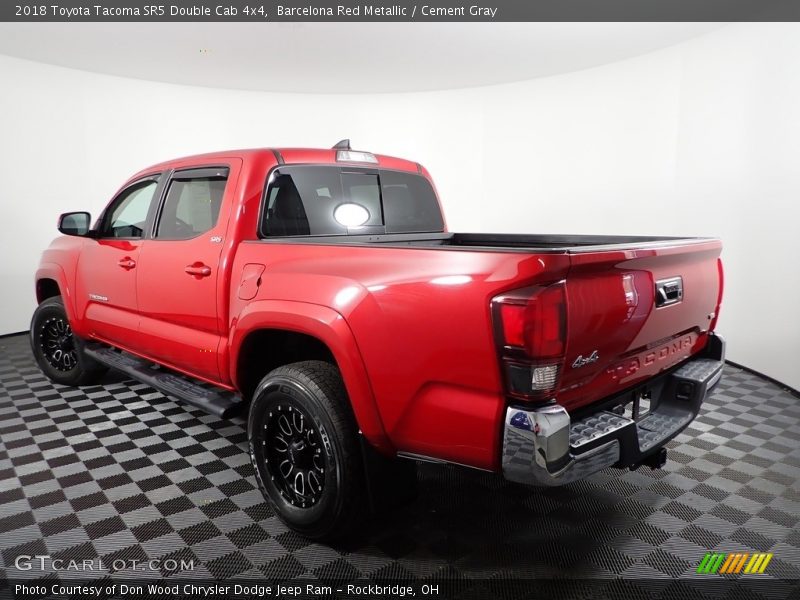 Barcelona Red Metallic / Cement Gray 2018 Toyota Tacoma SR5 Double Cab 4x4