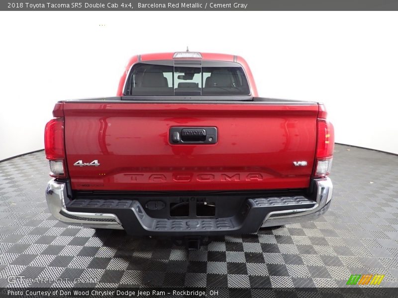 Barcelona Red Metallic / Cement Gray 2018 Toyota Tacoma SR5 Double Cab 4x4
