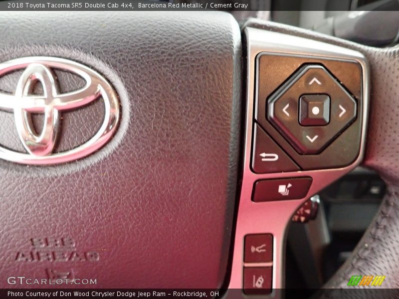 Barcelona Red Metallic / Cement Gray 2018 Toyota Tacoma SR5 Double Cab 4x4