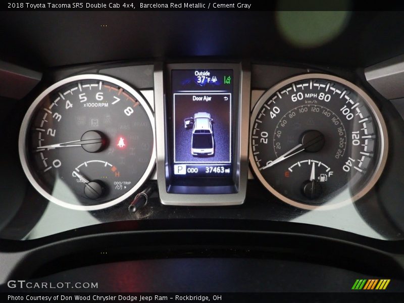 Barcelona Red Metallic / Cement Gray 2018 Toyota Tacoma SR5 Double Cab 4x4