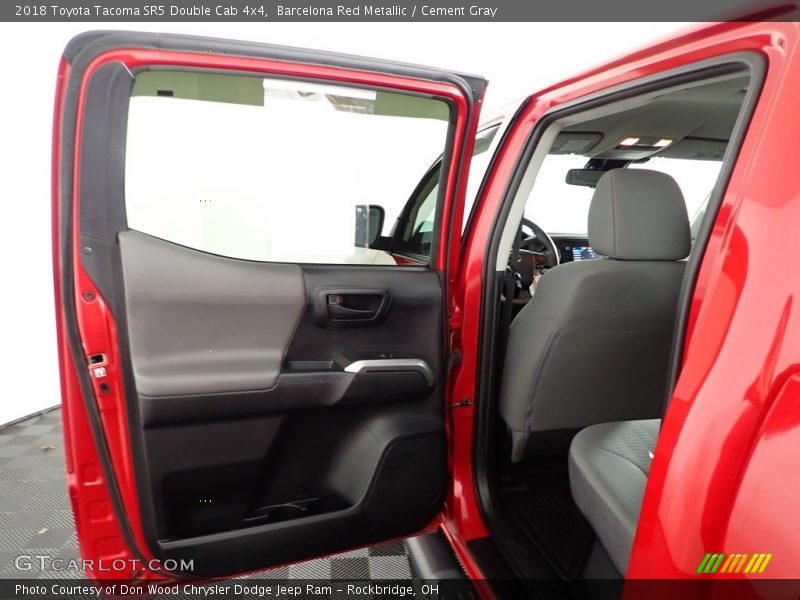 Barcelona Red Metallic / Cement Gray 2018 Toyota Tacoma SR5 Double Cab 4x4