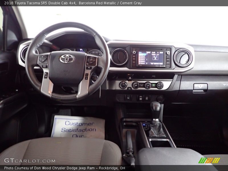 Barcelona Red Metallic / Cement Gray 2018 Toyota Tacoma SR5 Double Cab 4x4
