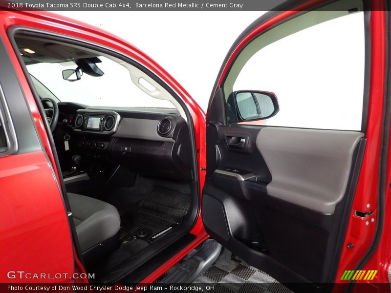 Barcelona Red Metallic / Cement Gray 2018 Toyota Tacoma SR5 Double Cab 4x4