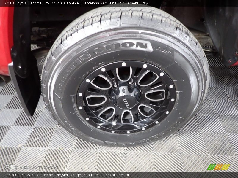Barcelona Red Metallic / Cement Gray 2018 Toyota Tacoma SR5 Double Cab 4x4