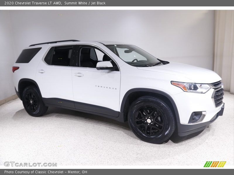 Summit White / Jet Black 2020 Chevrolet Traverse LT AWD