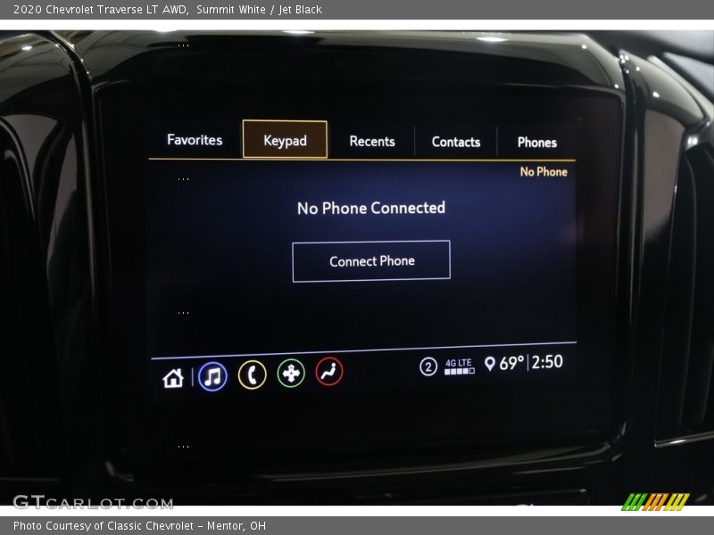 Summit White / Jet Black 2020 Chevrolet Traverse LT AWD