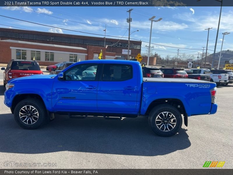 Voodoo Blue / TRD Cement/Black 2021 Toyota Tacoma TRD Sport Double Cab 4x4