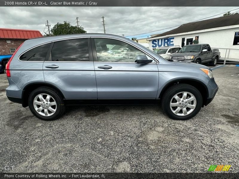 Glacier Blue Metallic / Gray 2008 Honda CR-V EX-L