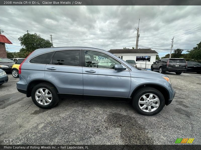 Glacier Blue Metallic / Gray 2008 Honda CR-V EX-L