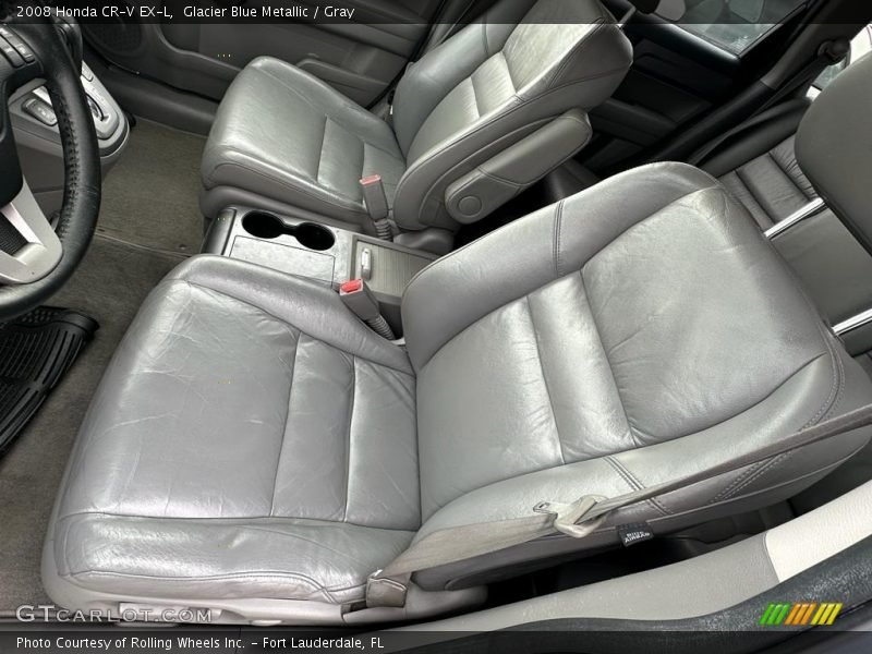 Glacier Blue Metallic / Gray 2008 Honda CR-V EX-L