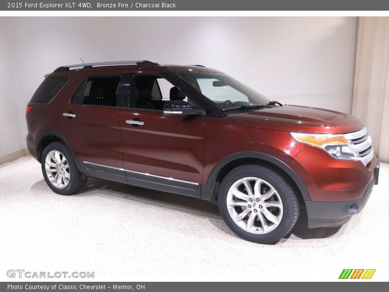 Bronze Fire / Charcoal Black 2015 Ford Explorer XLT 4WD