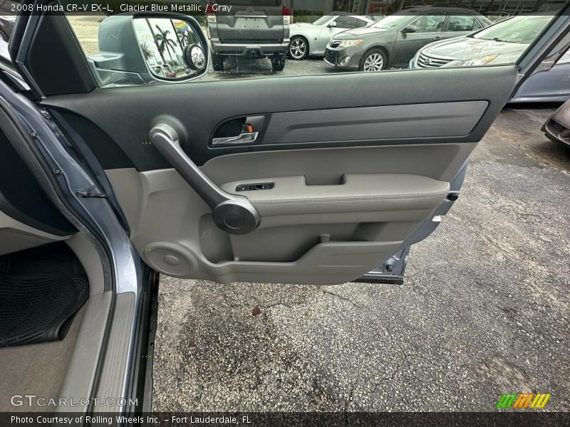 Glacier Blue Metallic / Gray 2008 Honda CR-V EX-L