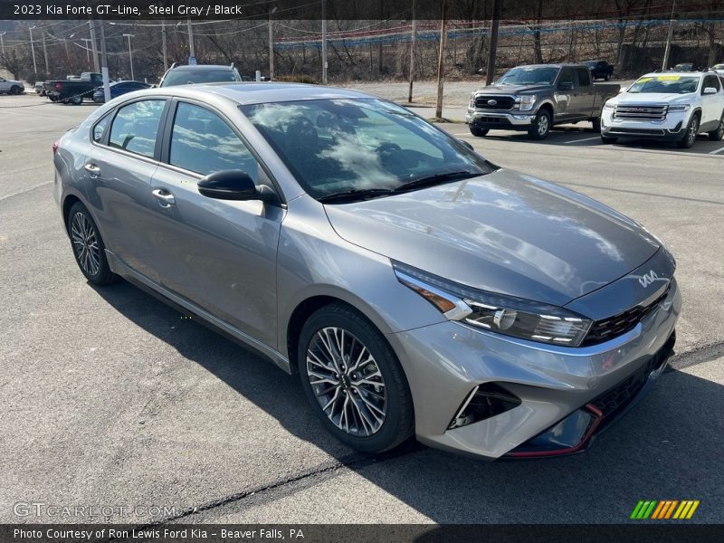 Steel Gray / Black 2023 Kia Forte GT-Line
