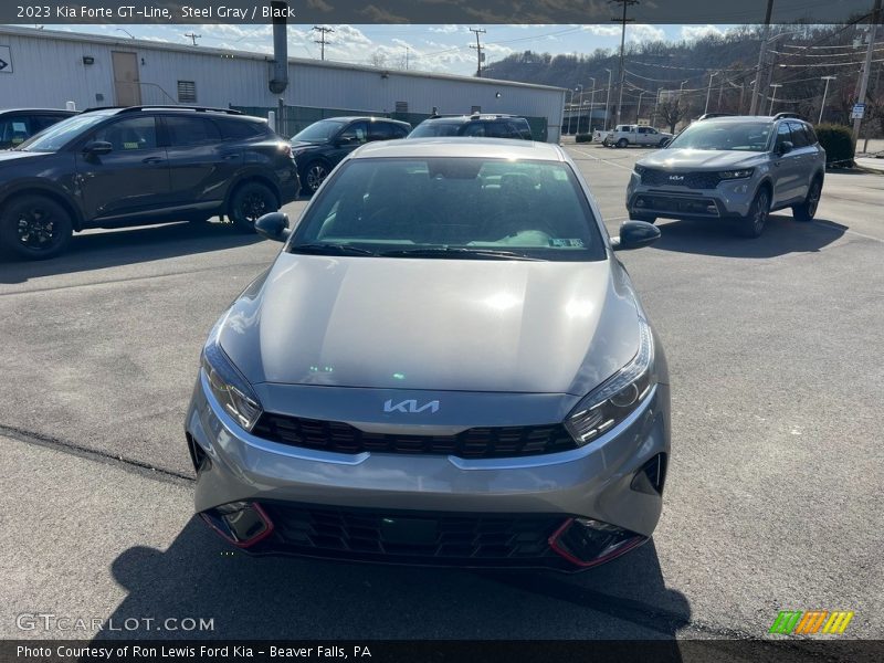 Steel Gray / Black 2023 Kia Forte GT-Line