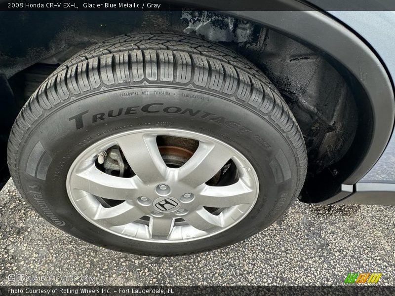 Glacier Blue Metallic / Gray 2008 Honda CR-V EX-L