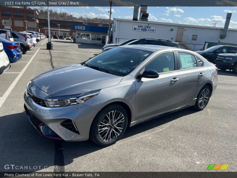 Steel Gray / Black 2023 Kia Forte GT-Line