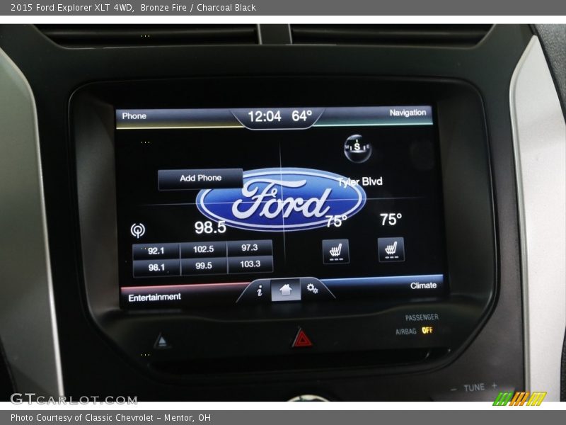 Bronze Fire / Charcoal Black 2015 Ford Explorer XLT 4WD