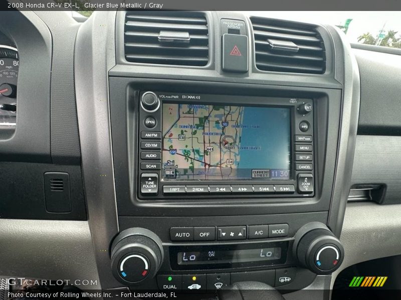 Glacier Blue Metallic / Gray 2008 Honda CR-V EX-L