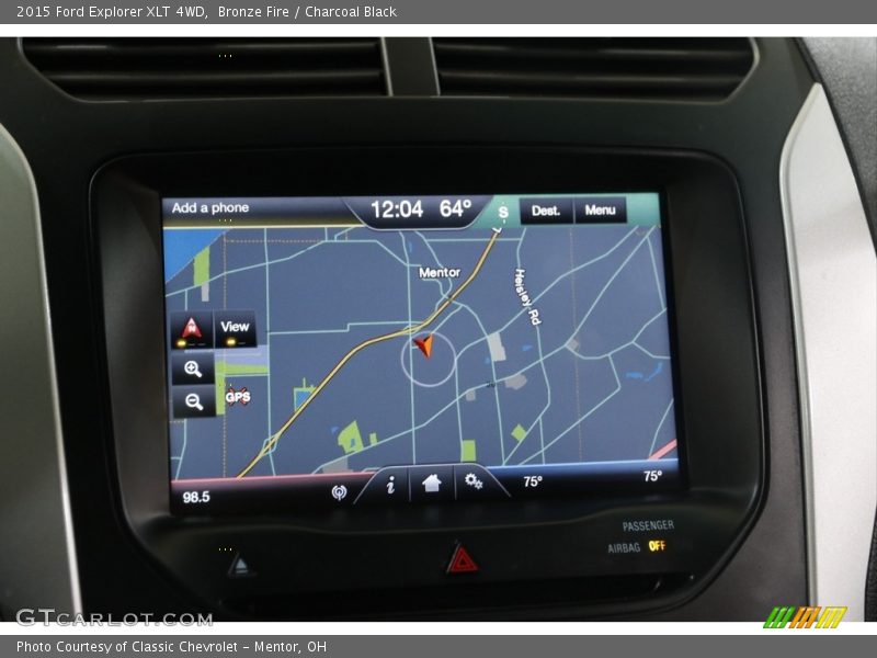 Bronze Fire / Charcoal Black 2015 Ford Explorer XLT 4WD