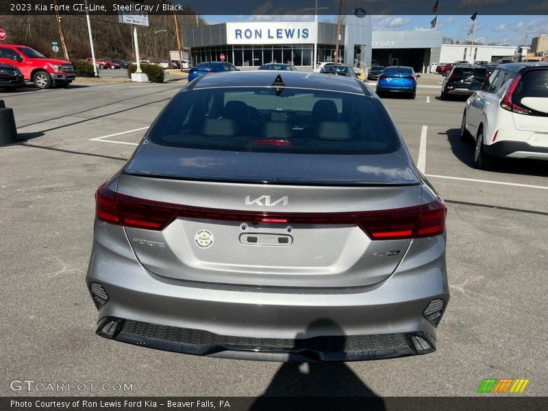 Steel Gray / Black 2023 Kia Forte GT-Line